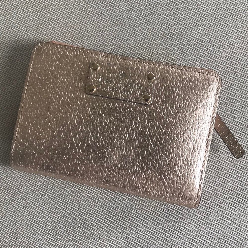 KATE SPADE rose gold wallet